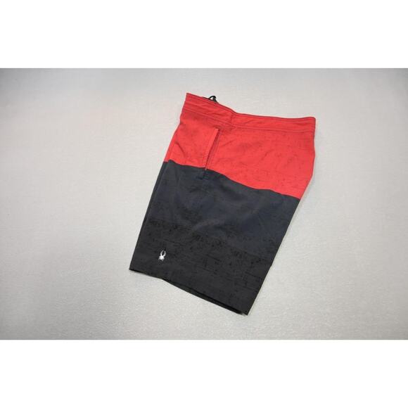 Spyder Lined Swim Trunks Gym Shorts Athletic W/Pocket Stretch Mens Large - Picture 1 of 9